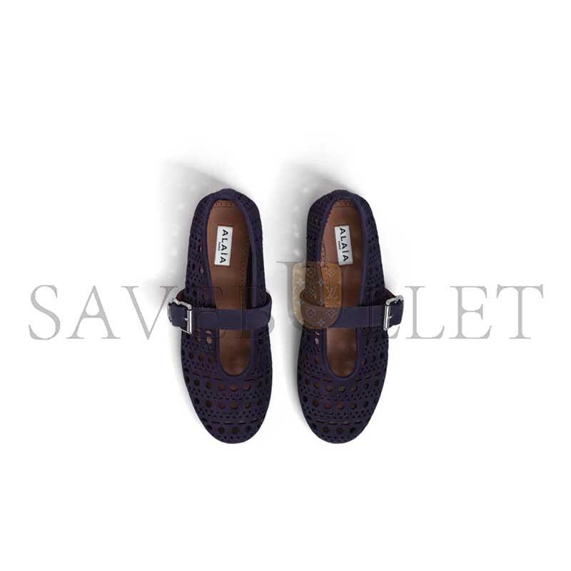 ALAÏA BUCKLE-STRAP BALLET FLATS AA3A029C0H53